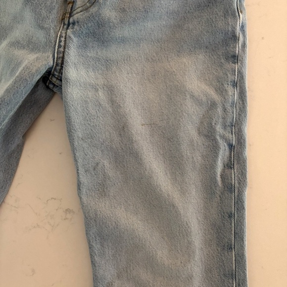 Reformation Cynthia Crop High Relaxed Jeans in Wash Tahoe Destroyed. Size 25 - Picture 8 of 10